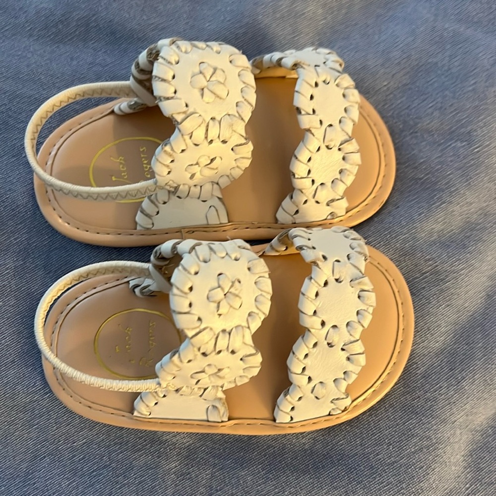 Jack rogers shoes. Would fit a baby 0-3 months